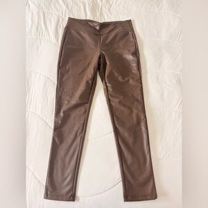 Kendall & Kylie brown faux leather leggings